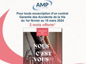 2 mois offerts - Garantie des Accidents de la Vie