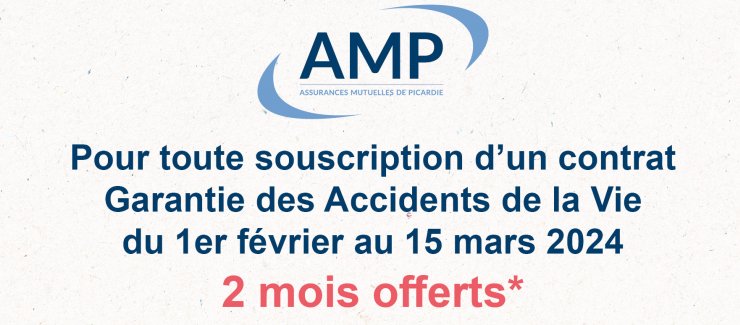 2 mois offerts - Garantie des Accidents de la Vie